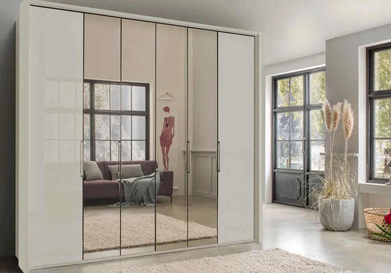 Clearance Kansas Falttürenschrank 250 cm breit Falttürenschränke