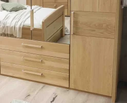 Kiruna Kleiderschrank mit Schubladen Drehtürenschränke