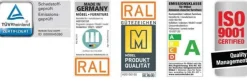 Clearance Korfu Schwebetürenschrank mit Spiegel Schwebebetürenschränke