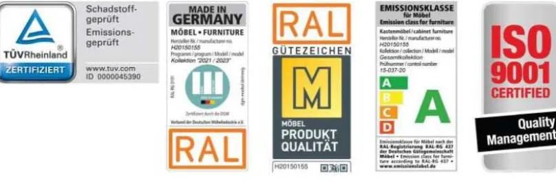 Clearance Korfu Schwebetürenschrank mit Spiegel Schwebebetürenschränke