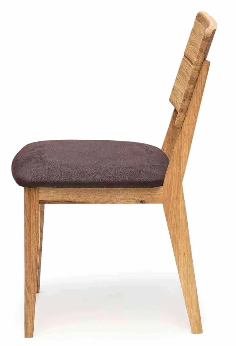New Lars Holzstuhl mit Polster wildeiche Stühle|Polsterstühle