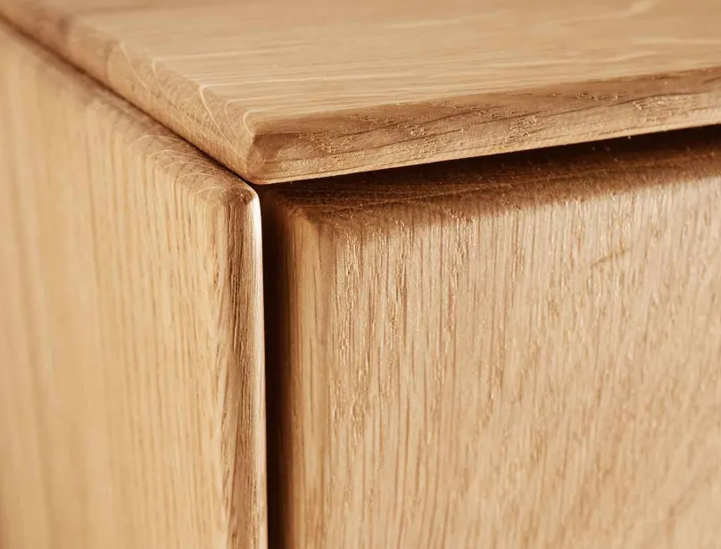 Discount Lausanne Vitrinenschrank wildeiche massiv Highboards|Anrichten