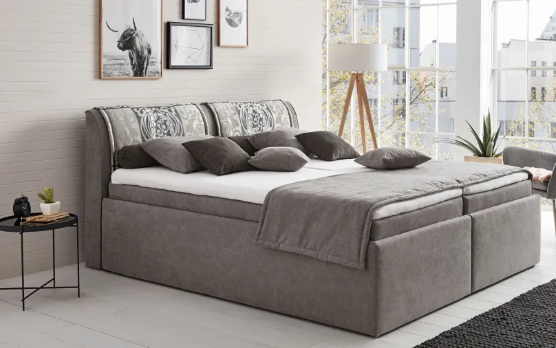 Sale Leona Polsterbett 120x200 cm mit Bettkasten Polsterbett
