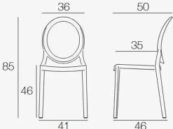 Best Leon Monoblock Stuhl 2er Set Stühle|Kunststoffstühle