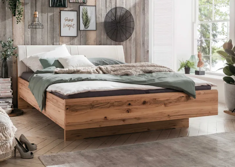 New Livorno Bett mit Polsterkopfteil Klassisches Bettgestell