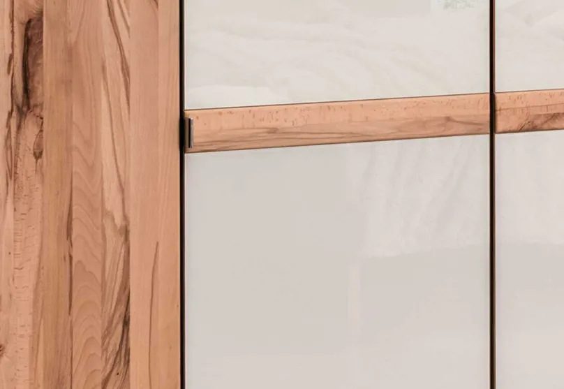 Clearance Livorno Kleiderschrank mit Glastüren Drehtürenschränke