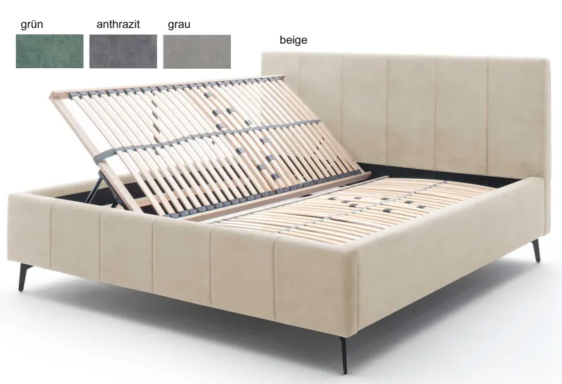 Outlet Lizzano Polsterbett mit Bettkasten Polsterbett