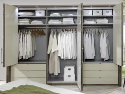 Hot Loft Kleiderschrank 300 cm Falttürenschränke