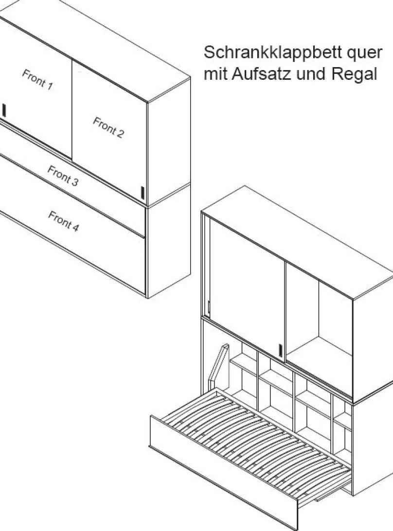 Sale Loop Schrankbett horizontal Schrankbett