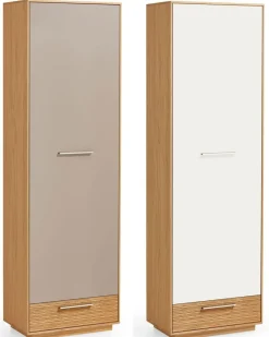 New LOVENO Garderobenschrank eiche Garderobenschrank