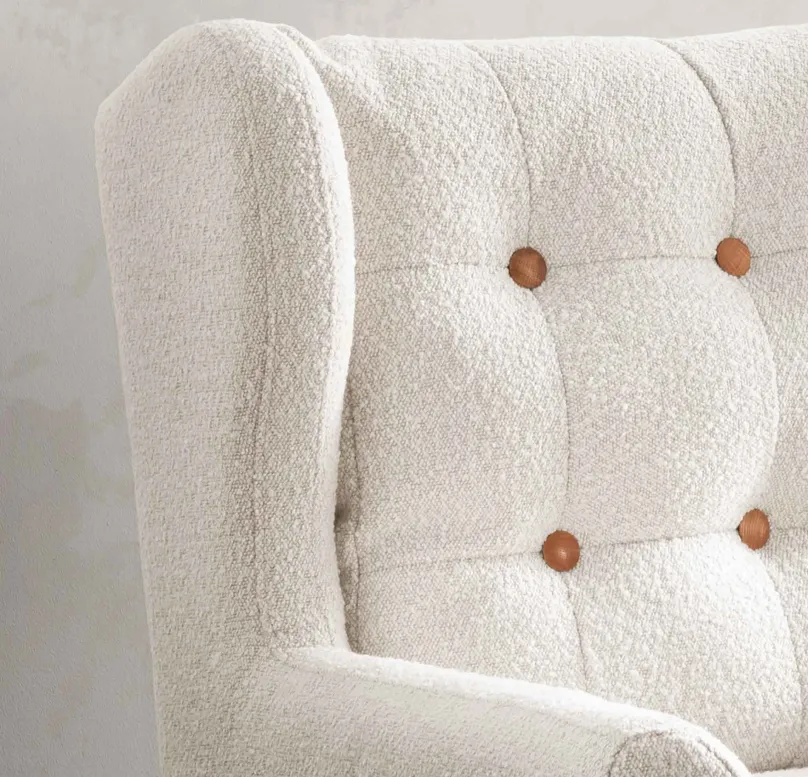 Discount Lyon Ohrensessel mit Hocker Sessel