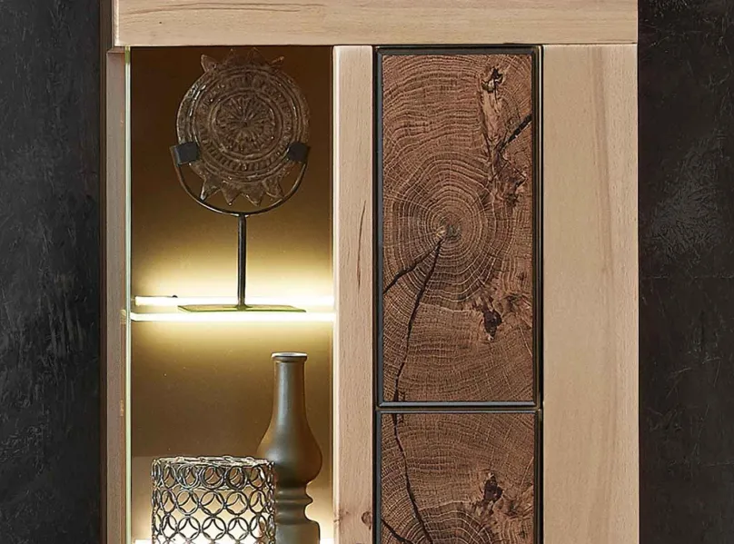 Discount Madera Wohnwand artisan eiche Wohnwände