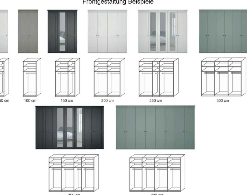 Clearance Marlow Kleiderschrank Landhausstil Drehtürenschränke
