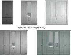 Clearance Marlow Kleiderschrank mit Spiegel und Schubladen Drehtürenschränke