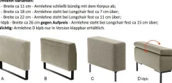 Clearance Maximilian Ecksofa mit Relaxfunktion Ecksofas
