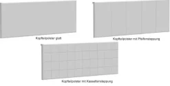 Discount Meran Bett mit Rückwand Klassisches Bettgestell