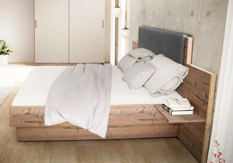 Discount Meran Bett mit Rückwand Klassisches Bettgestell