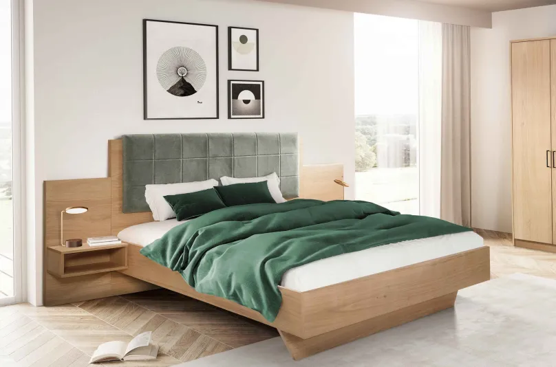 Discount Meran Bett mit Rückwand Klassisches Bettgestell