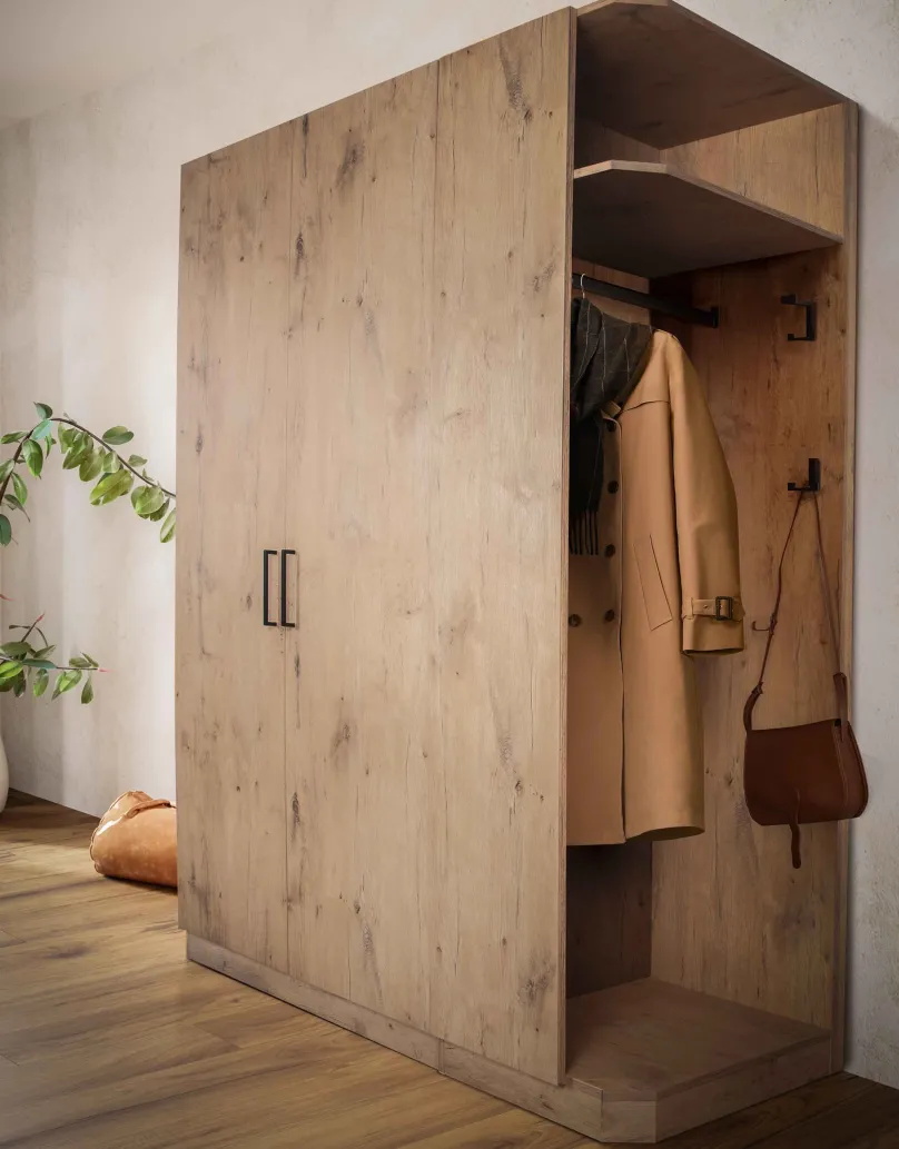 Outlet Meran Flurschrank Kinder Kleiderschrank|Kleiderschrank