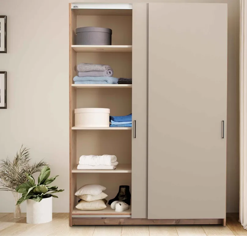 Best Meran Schrank mit Schiebetüren Schiebetürenschränke|Kleiderschrank