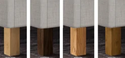 Noah Polsterbett mit Holz Polsterbett