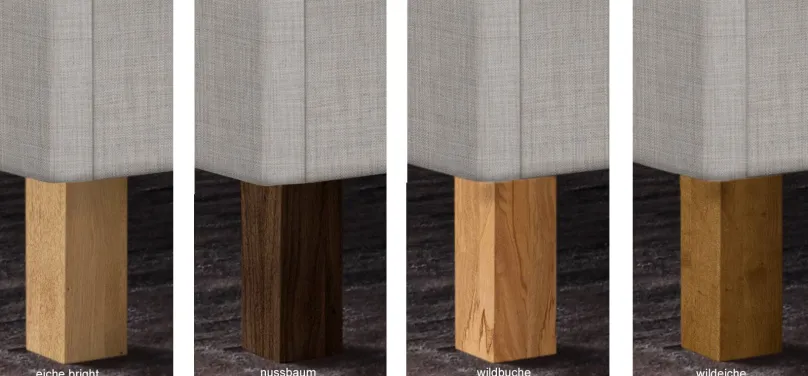Noah Polsterbett mit Holz Polsterbett