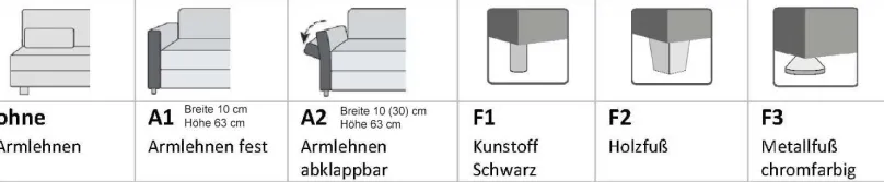 New Ohio Couch mit Bettfunktion Schlafsofa|Sofas