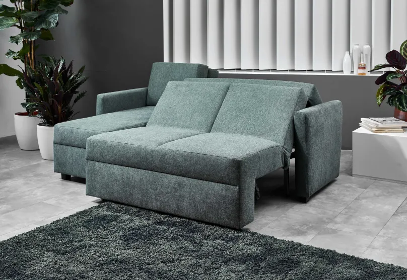 Ohio L Sofa mit Schlaffunktion Schlafsofa|Ecksofas