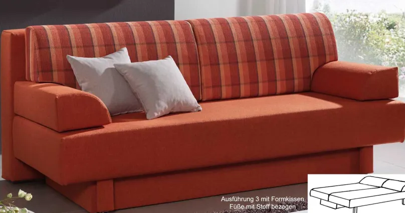 Outlet Oliver Schlafcouch mit Bettkasten Schlafsofa