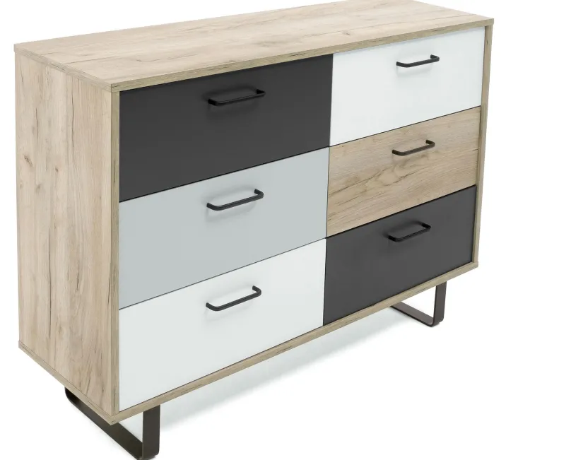 New Orlando günstige Schubladenkommode eiche Flurkommode|Sideboards