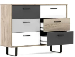 New Orlando günstige Schubladenkommode eiche Flurkommode|Sideboards