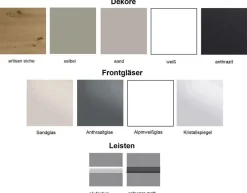 Outlet Paros Schwebetürenschrank mit Schubladen Schwebebetürenschränke