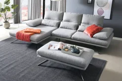 Outlet Phoenix Sofa mit Ottomane Ecksofas
