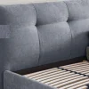 Discount Polsterbett grau 160x200 mit Bettkasten Polsterbett