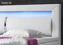 Outlet Polsterbett mit LED Polsterbett