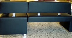 Clearance Posa Kunstleder-Eckbank modern maßgenau Eckbänke
