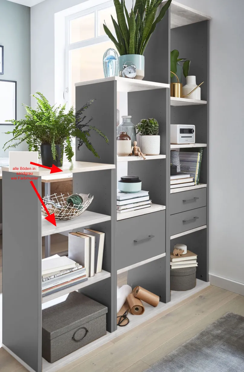 Sale Raumteiler Regal grau Bücherregale|Wohnideen