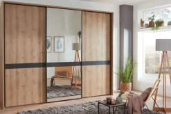 Clearance Rialto Kleiderschrank mit Spiegel Schwebebetürenschränke