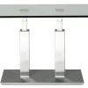 Sale Rimini Deluxe Couchtisch Glas chrom Beistelltische|Couchtische