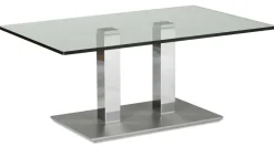 Sale Rimini Deluxe Couchtisch Glas chrom Beistelltische|Couchtische