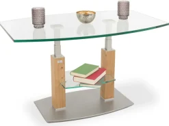 Online Rimini Deluxe Glastisch höhenverstellbar Couchtische