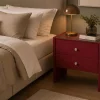 Clearance Roter Nachttisch für Boxspringbett Nachtkommode