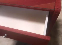 Clearance Roter Nachttisch für Boxspringbett Nachtkommode