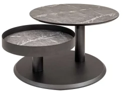 New 7503 runder Couchtisch mit Stauraum Couchtische