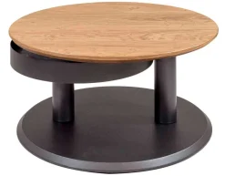 New 7503 runder Couchtisch mit Stauraum Couchtische