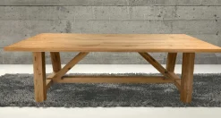 Sale Rustic Max rustikaler Massivholztisch rustic, wildeiche 200x100 / 220x100 cm Esstische|Esstische