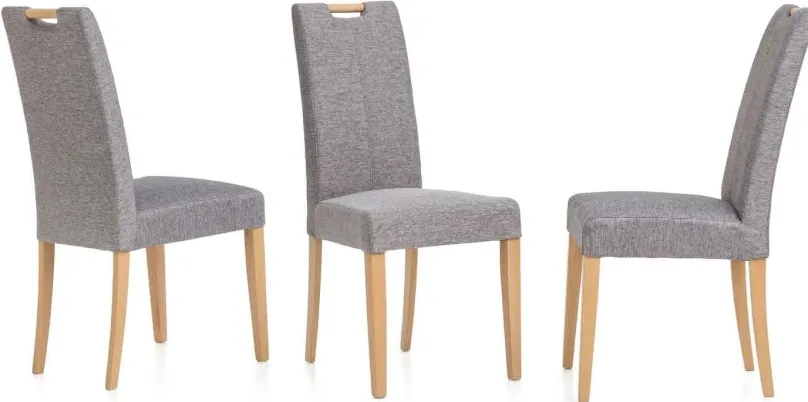 Clearance Savona Stühle grau 4er Set Stühle|Polsterstühle