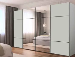 Online Scale Linea Trio Schwebetürenschrank mit Spiegel Schwebebetürenschränke
