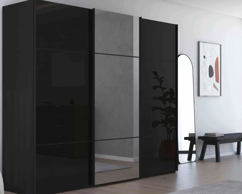 Sale Scale Linea Trio Schwebetürenschrank Glas Schwebebetürenschränke
