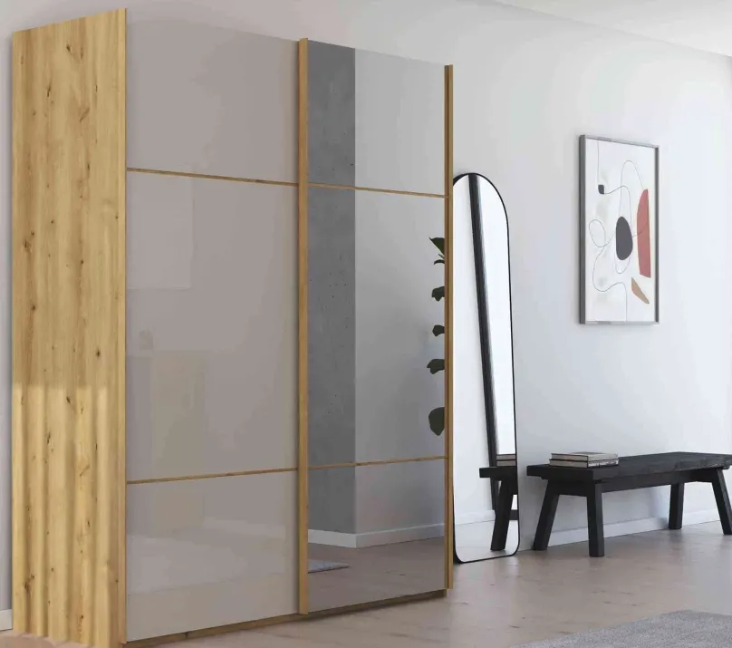 Sale Scale Linea Trio Schwebetürenschrank Glas Schwebebetürenschränke